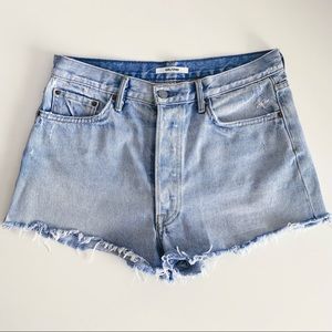 GRLFRND Cut Off High Rise Shorts